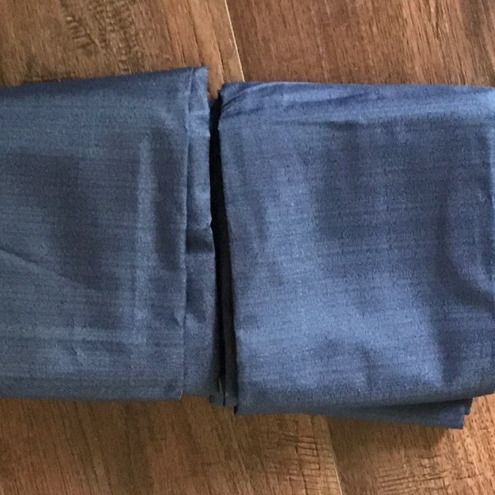 2 X Thermaback Blackout Curtain Panel Blue